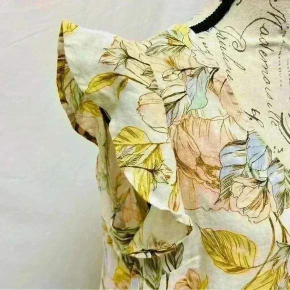 Nicole Miller New York 100% Linen Pastel
Floral Shift Dress sz S - Picture 4 of 11